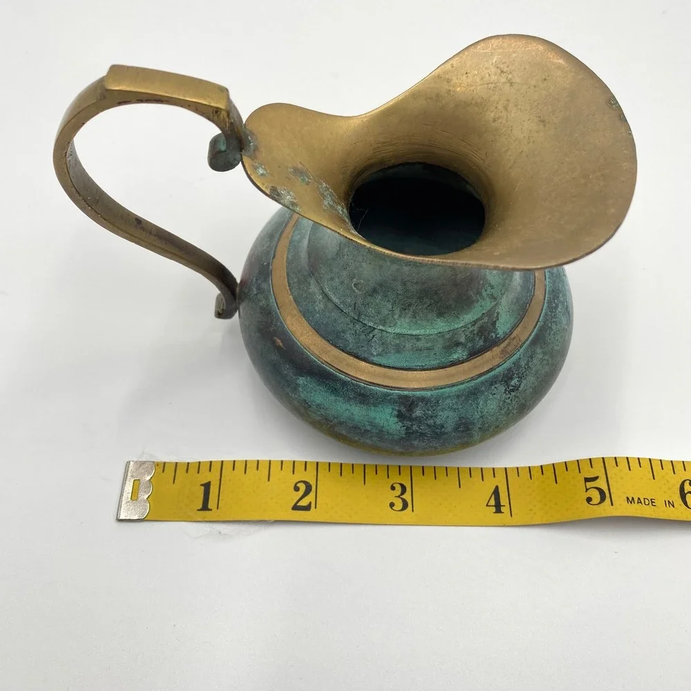 Vintage‎ Brass Pitcher 4